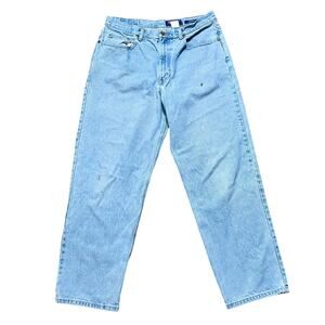 Vtg Eddie Bauer Light Wash Relaxed Fit Jeans - Size 36x30